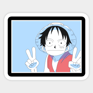 Luffy Funny Face Sticker